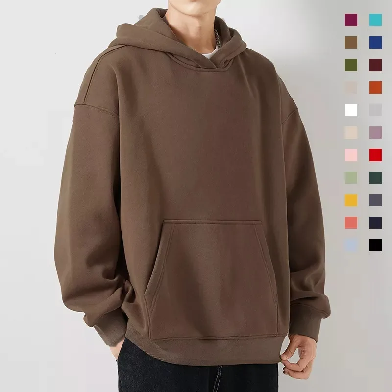 luxury 500 gsm High Quality boxy double layer Hoodie Streetwear 100% Cotton French Terry hoodie essentials Heavyweight Hoodie