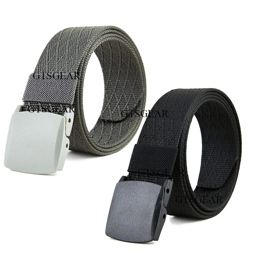 BL14 Nylon braided inner belt, leisure plastic buckle, gift belt hiking biking outdoor sports quick release belt