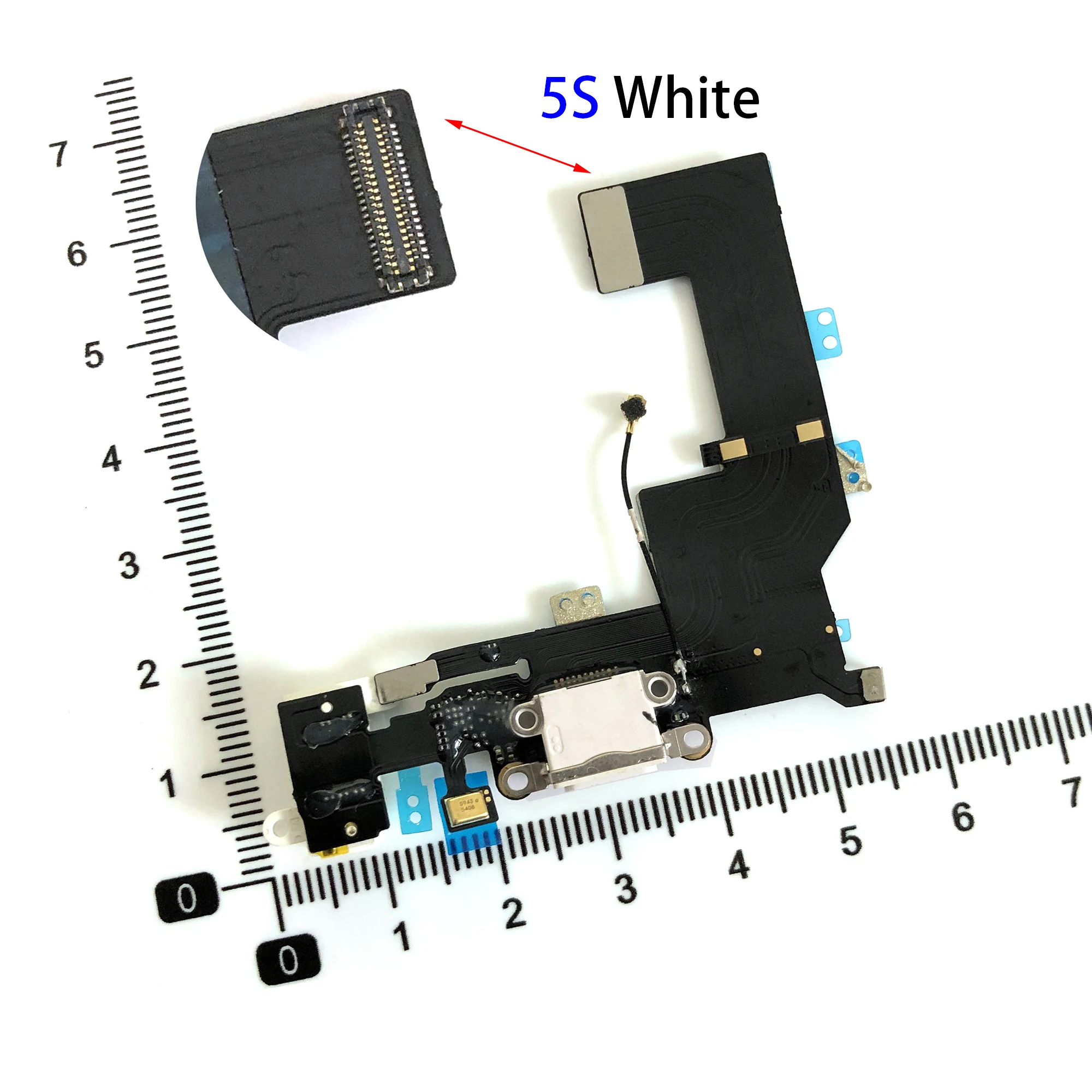 DEPALAI USB Charger Port For iPhone 4S 5 Flex Cable 5S 5c 5se Charging Dock Plug Connector With Mic Replacement Parts