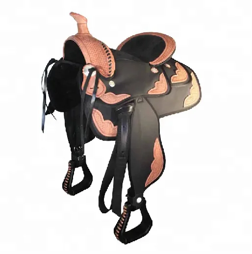 SK International Horse  Western Leather Saddle Latest designed dressage saddle