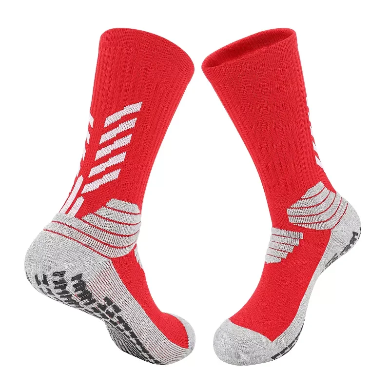 Hot Sale Fashion Grip Soccer Socks Anti Slip Socks Custom Design Athletic Running Football Grip Socks