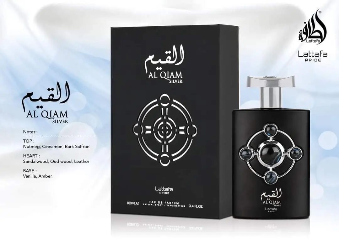 Lattafa Pride ALQIAM Silver Eau de Perfume 100ml Dubai perfumes lattafa perfumes Dubai Arabic scents for men