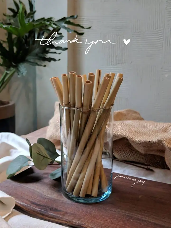 Best Selling Bamboo Drinking Straws Set With Mini Canvas Bag And Cleaning Tools, Suitable For Gifts