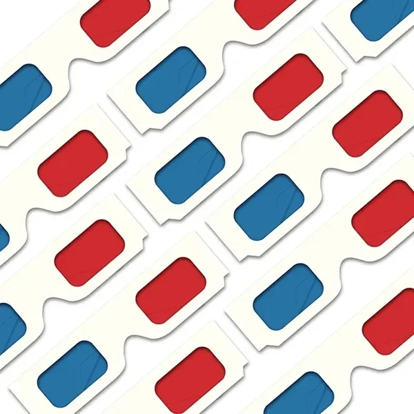 Anaglyph 3D Paper Glasses Lightweight and Affordable Eyewear for Viewing 3D Movies and Images Lightweight Design