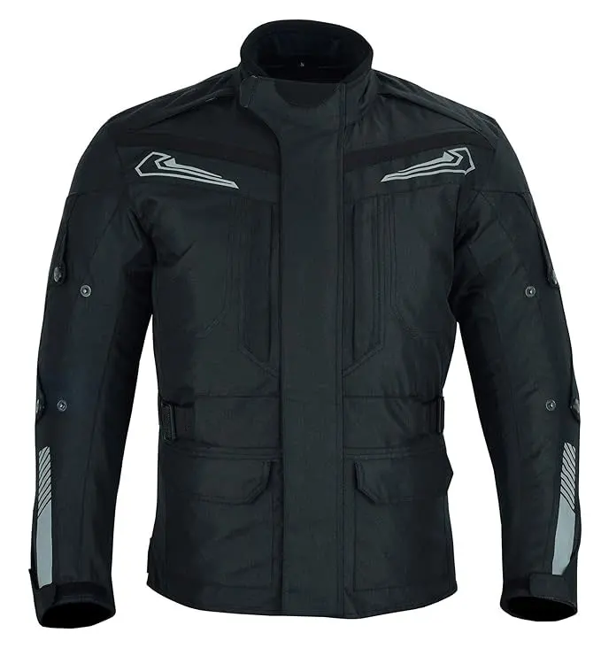 Motorcycle Motorbike Jacket Mens Textile Waterproof Armoured Mid Length Multi Functional PANTHER