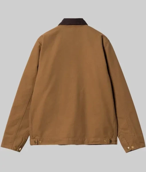 Custom logo Winter High Weight Boxy Fit Corduroy Collar Quilted Cotton Lined Detroit Canvas Bagman Sam Claflin Jacket Mens