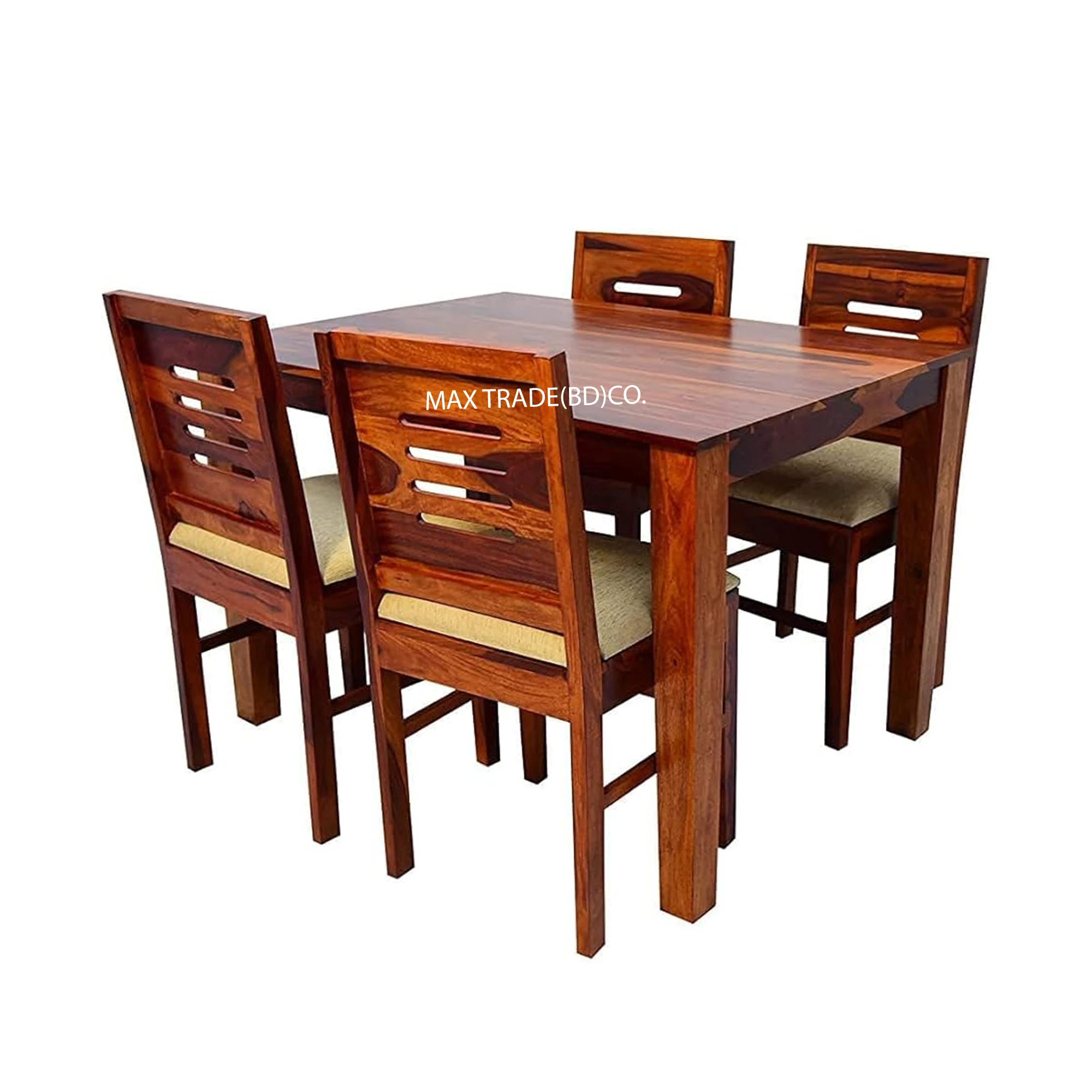 Modern Design Hot Sale Dining Table Wood Restaurant Furniture Industrial Style Dining Table And Chairs Sets From Bangladesh