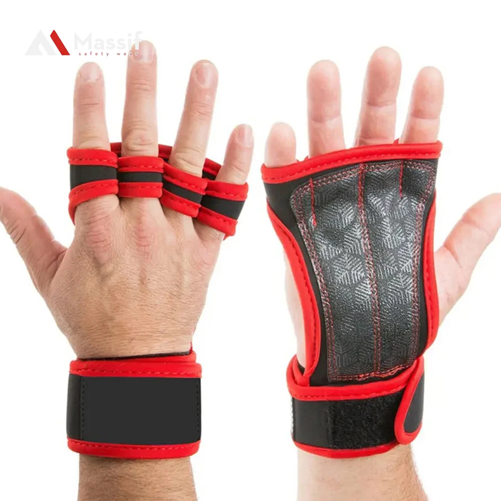 CrossFit Neoprene Workout Gloves with Ventilated Wrist Support for Gym Training & Weight Lifting Gym Glove for Workout