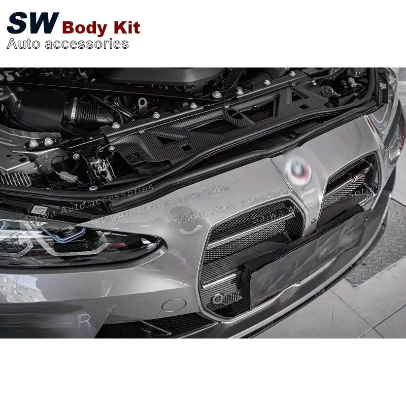 Real Dry Carbon Fiber OEM Style Tank Top Cover Trim For BMW M3 G80 M4 G82 G83 Upgrade Engine Front Cover Trim 2021+