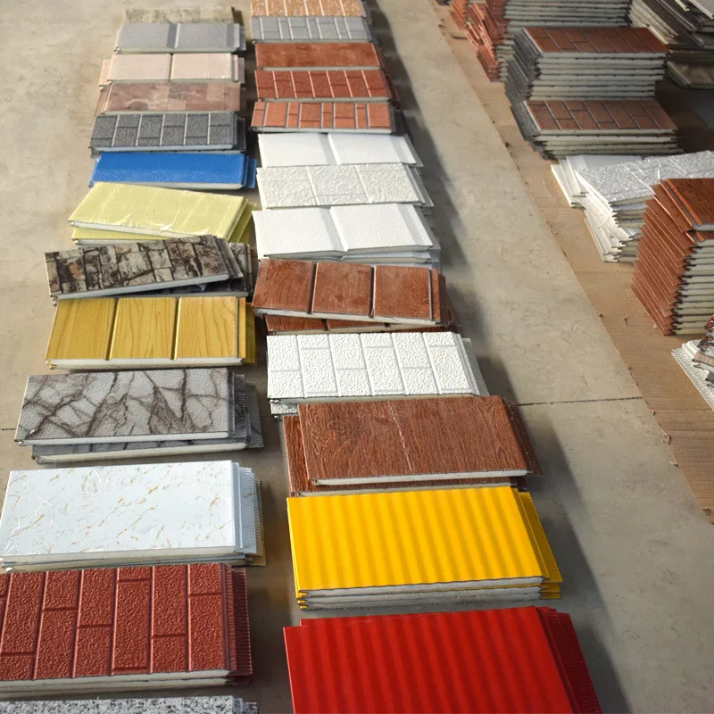 Color steel fiberglass honeycomb aluminum glass wool swimming pool PU foam wall sandwich panel roof price