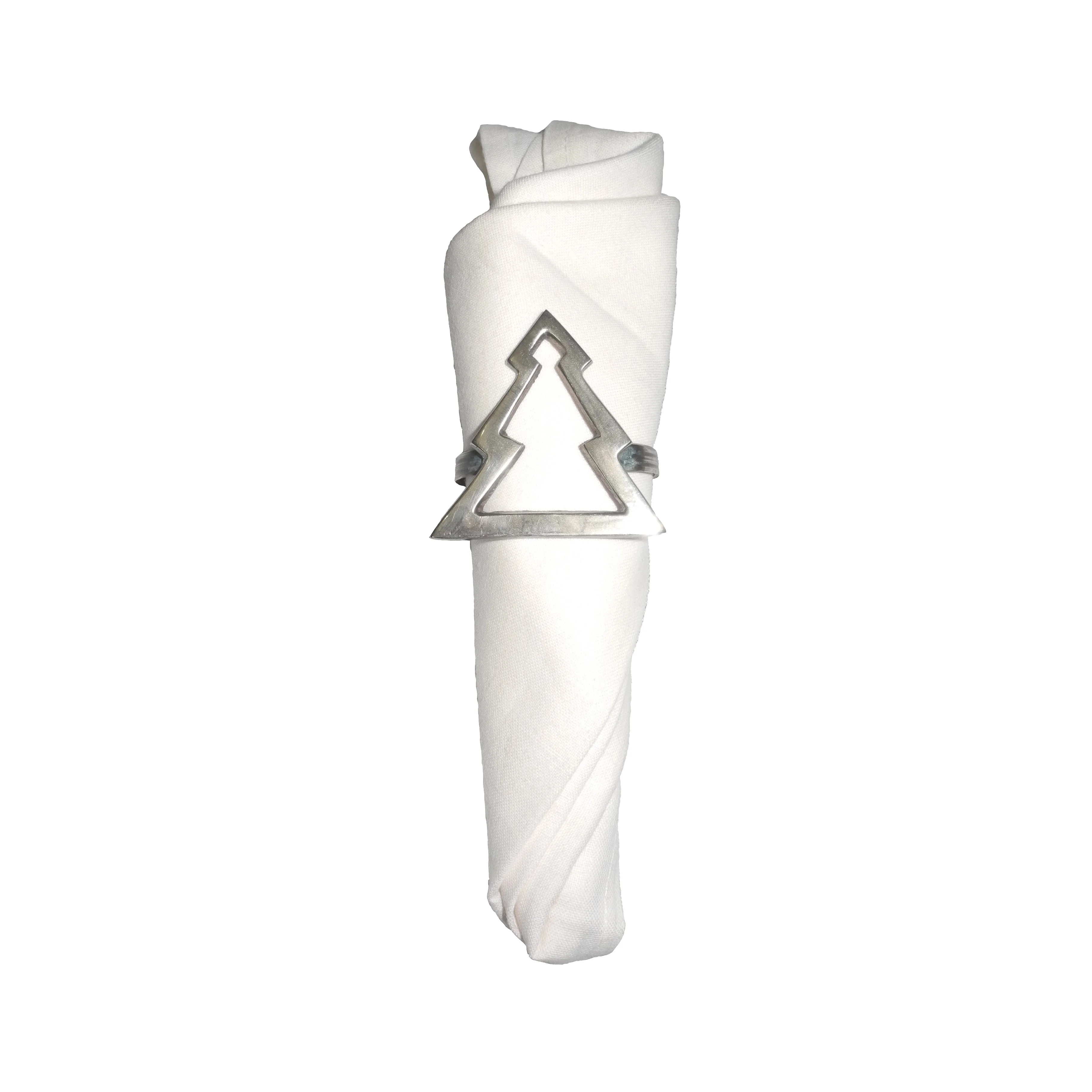 Golden Finishing Restaurant and Hotel Table Decoration Dinnerware Napkin Holder Handmade Decorative Aluminium Napkin Ring