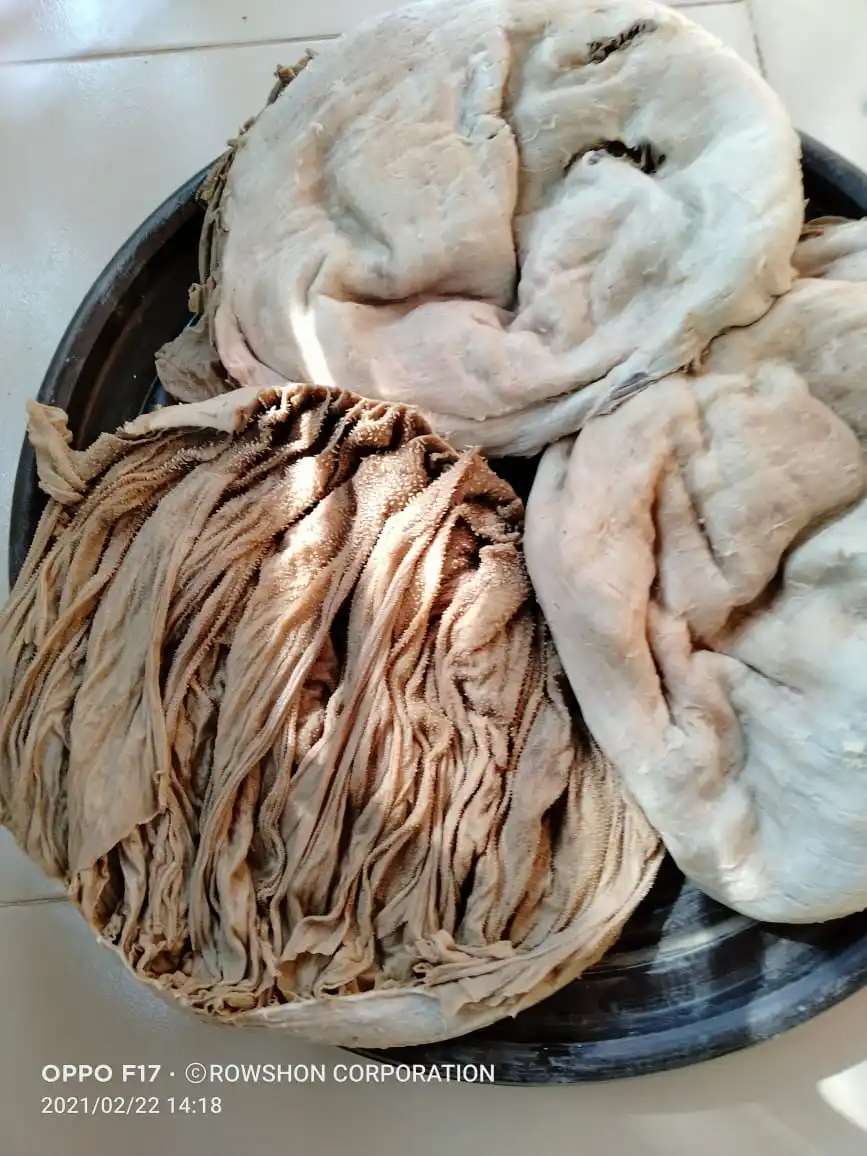 SALTED BEEF OMASUM HIGH QUALITY SALTED DRIED BEEF OMASUM S GRADE NO BURN PRODUCT ORIGIN FROM BANGLADESH