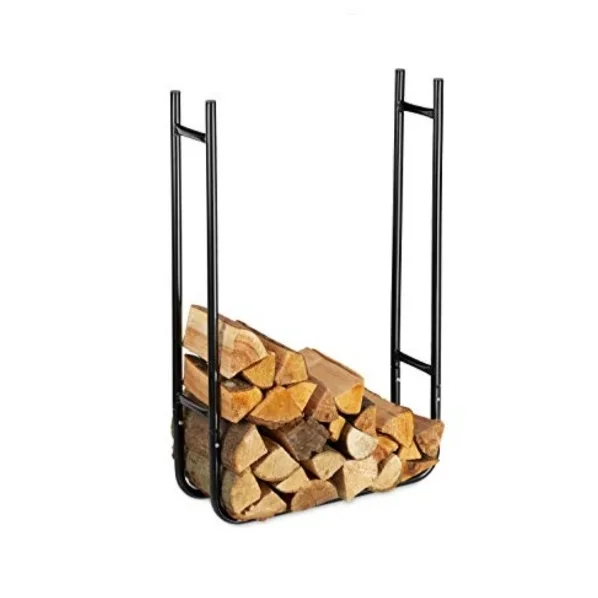 Hot Selling Camping Wood Rack Firewood Storage Outer door Log Holder Heavy Duty Metal Iron Folding Firewood Rack