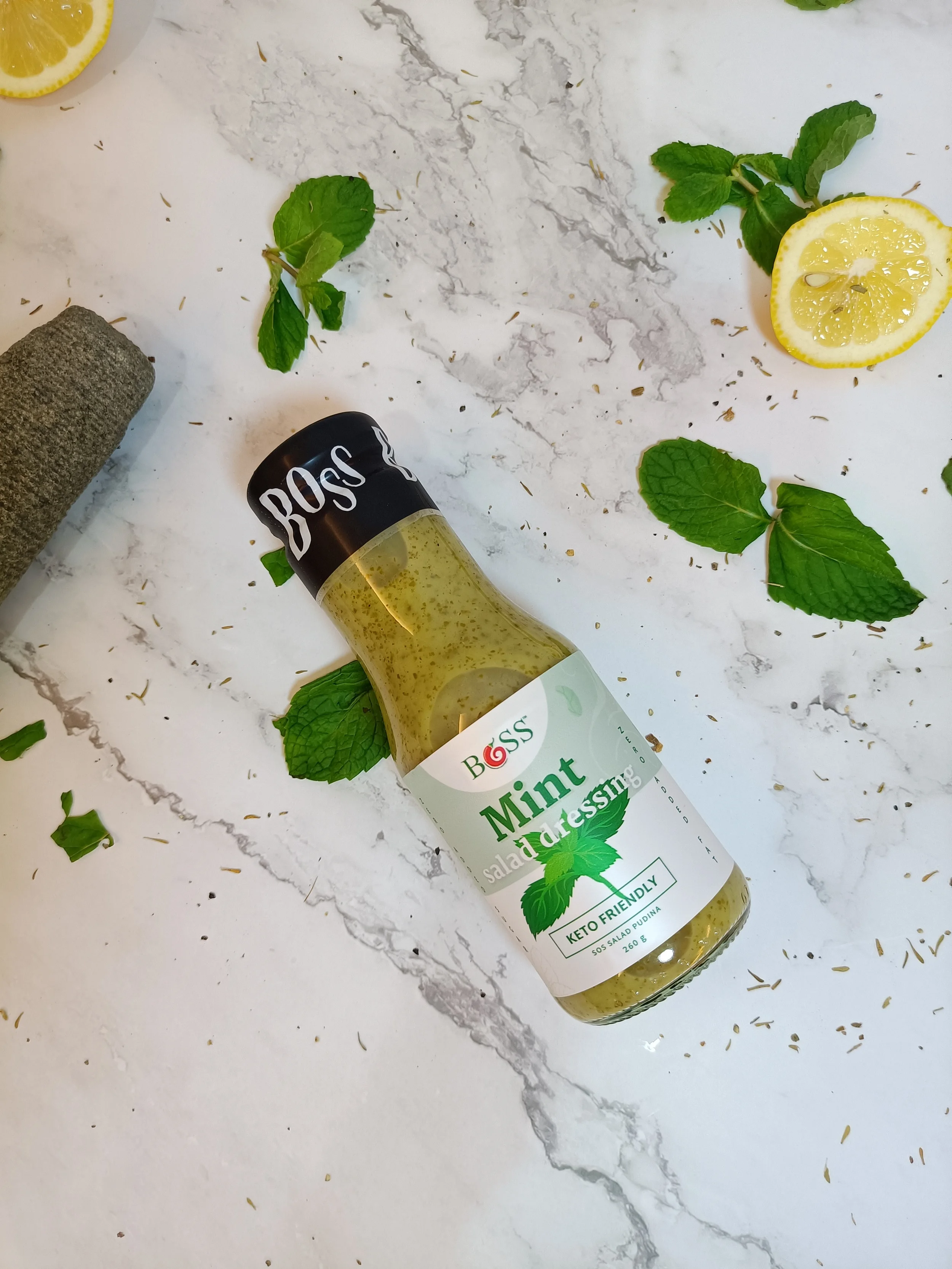 Most popular Wholesale Preservatives free OEM mint salad dressing factory price 270g Halal sauce for Dipping