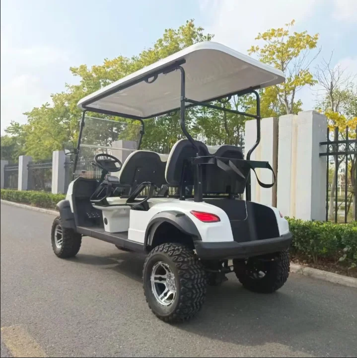 Factory supply prices electric golf cart 4 seater electric golf buggy lithium battery good quality club car cheap golfcart