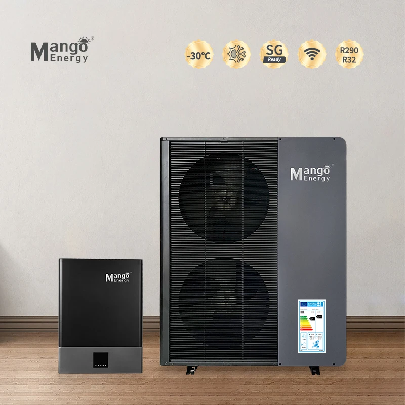 R290 Mango R32 R290 Erp A+++ Wifi 10kw 20kw 30w 40kw Dhw Heating Cooling Monoblock Air Source Dc Inverter Air To Water Heat Pump