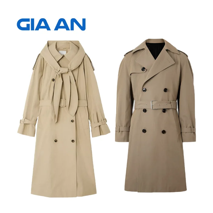 Vietnam Bomber Jacket for Girls Winter Long Wool/Knit Fabric Coats with Waterproof Feature Stand Collar Nylon/Linen Lining