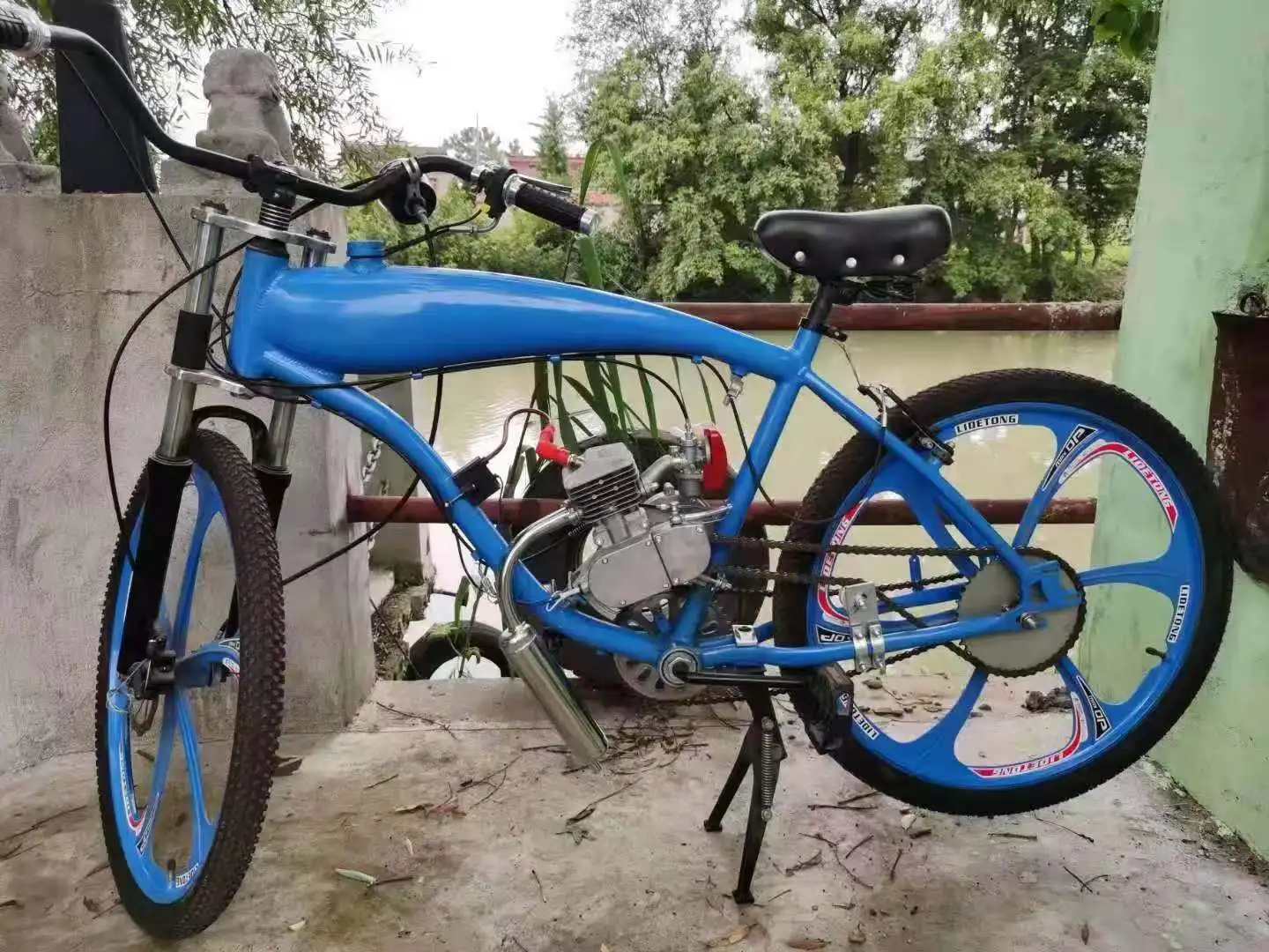 Высококачественный велосипедный двигатель 50CC 60C 80CC 100CC 110CC с воздушным охлаждением, 1-цилиндровый велосипедный двигатель в сборе