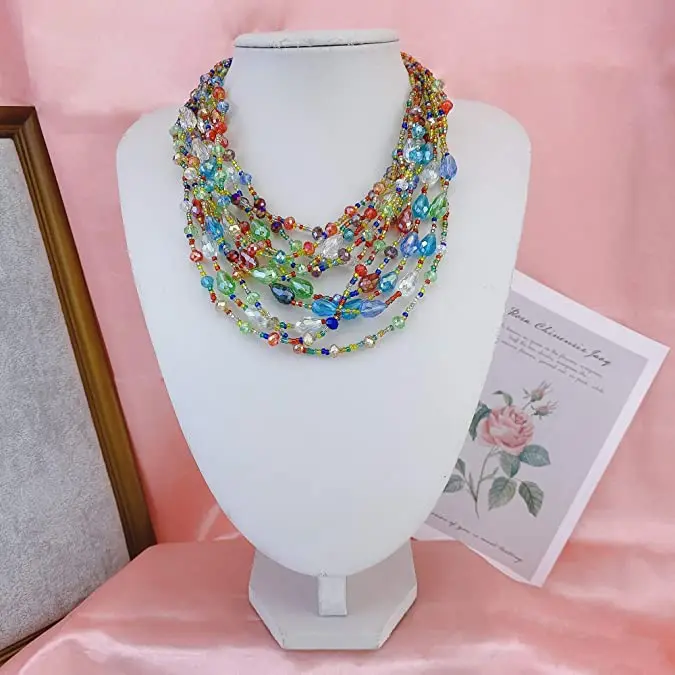Three colors of metal beads in graduating sizes mean you can wear them all together or create new combinations for every day