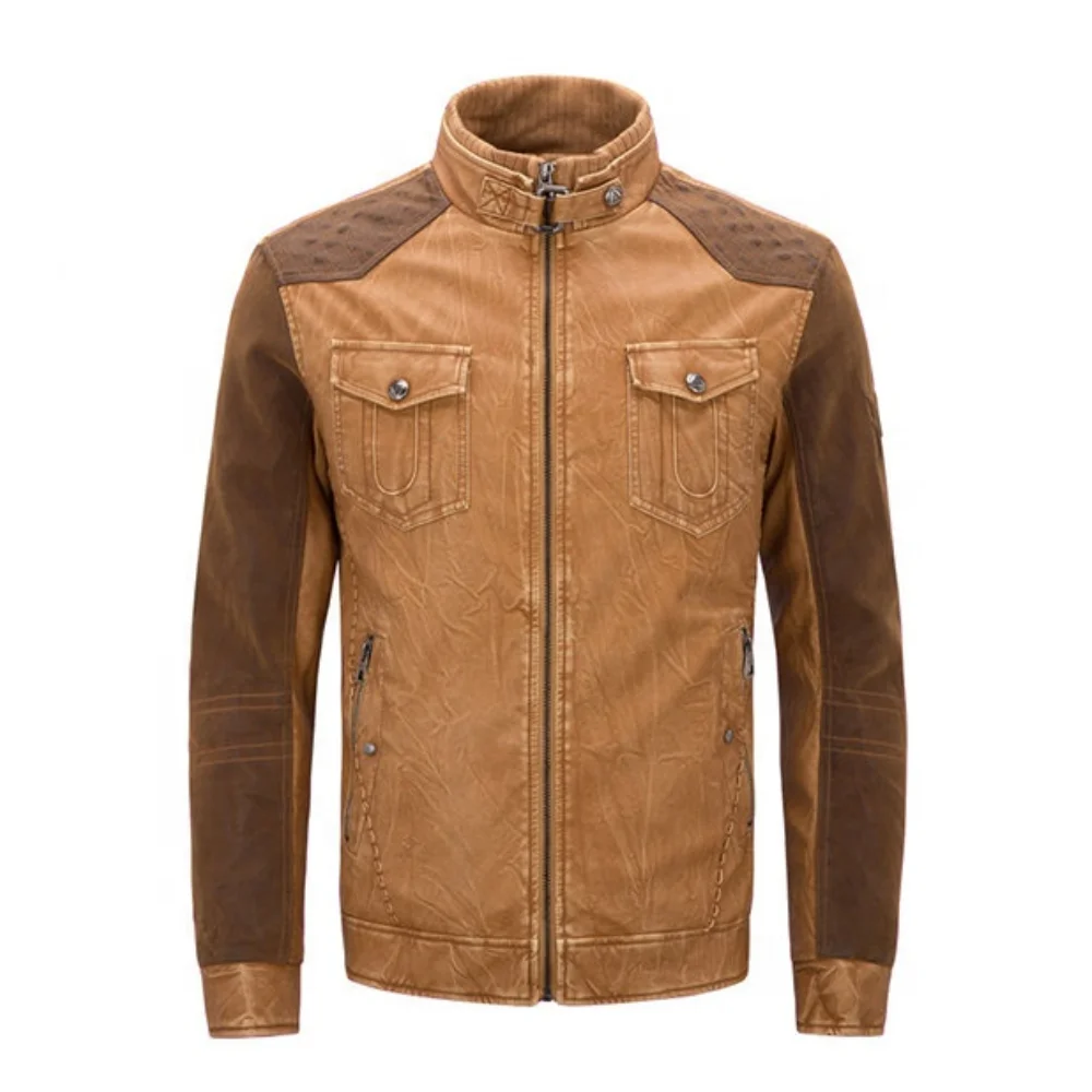 Men Leather Motorcycle Jacket Alpine Motor Protective Gear Jackets Coat Black Racing Oxford Motorbike jackets