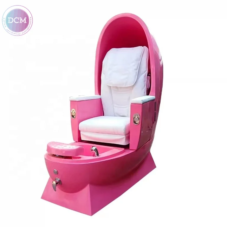 guangzhou salon supplies pedicure chair egg white egg shaped pedicure chair with tray