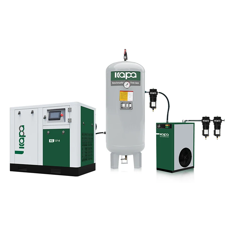 Hot sales 7.5kw 15kw 22KW compressor screw air screw compressor with air dryer and air tank screw compressor 8Bar 10Bar 13Bar