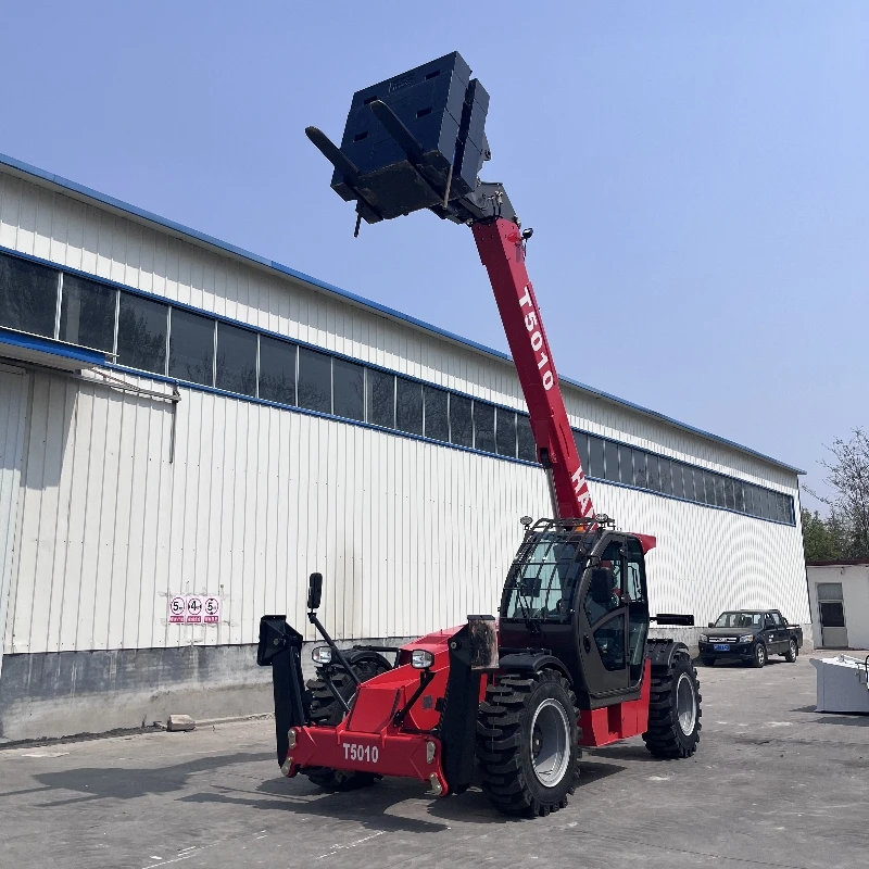 HANK Hydraulic telehandler boom forklift 4 ton for sheet raw material with diesel engine