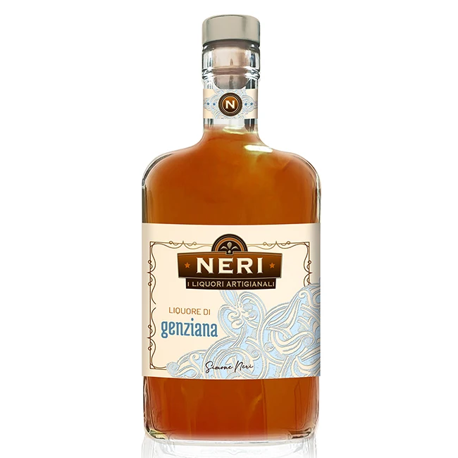 Made in Italy Genziana Neri herbal alcohol wine 25% alcoholic drink liquor glass 700 ml spirits bottles buy
