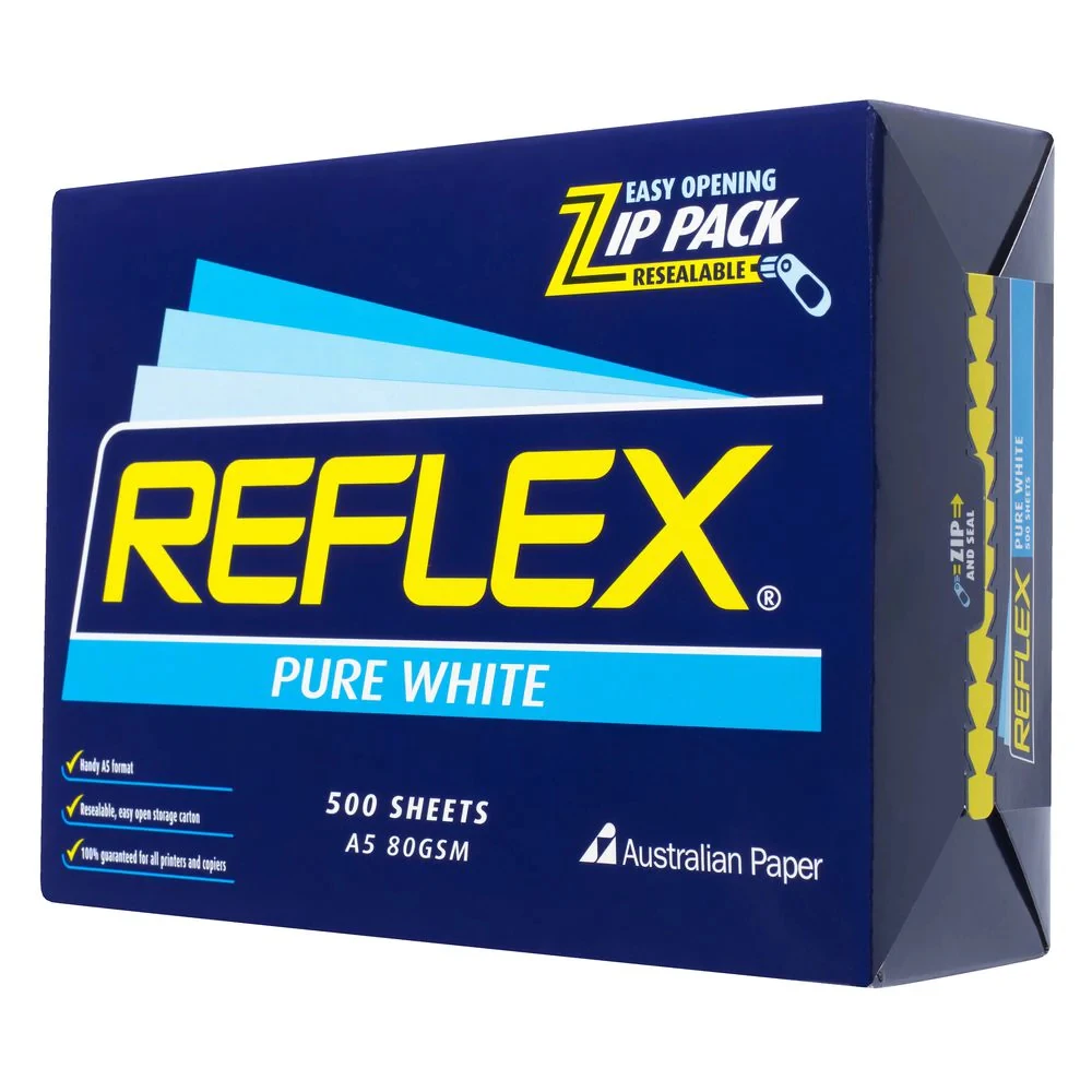 Top quality Reflex Ultra White A4 Copy Paper 80gsm Box 5 Reams Where to Buy Quality A4 copy paper Available..