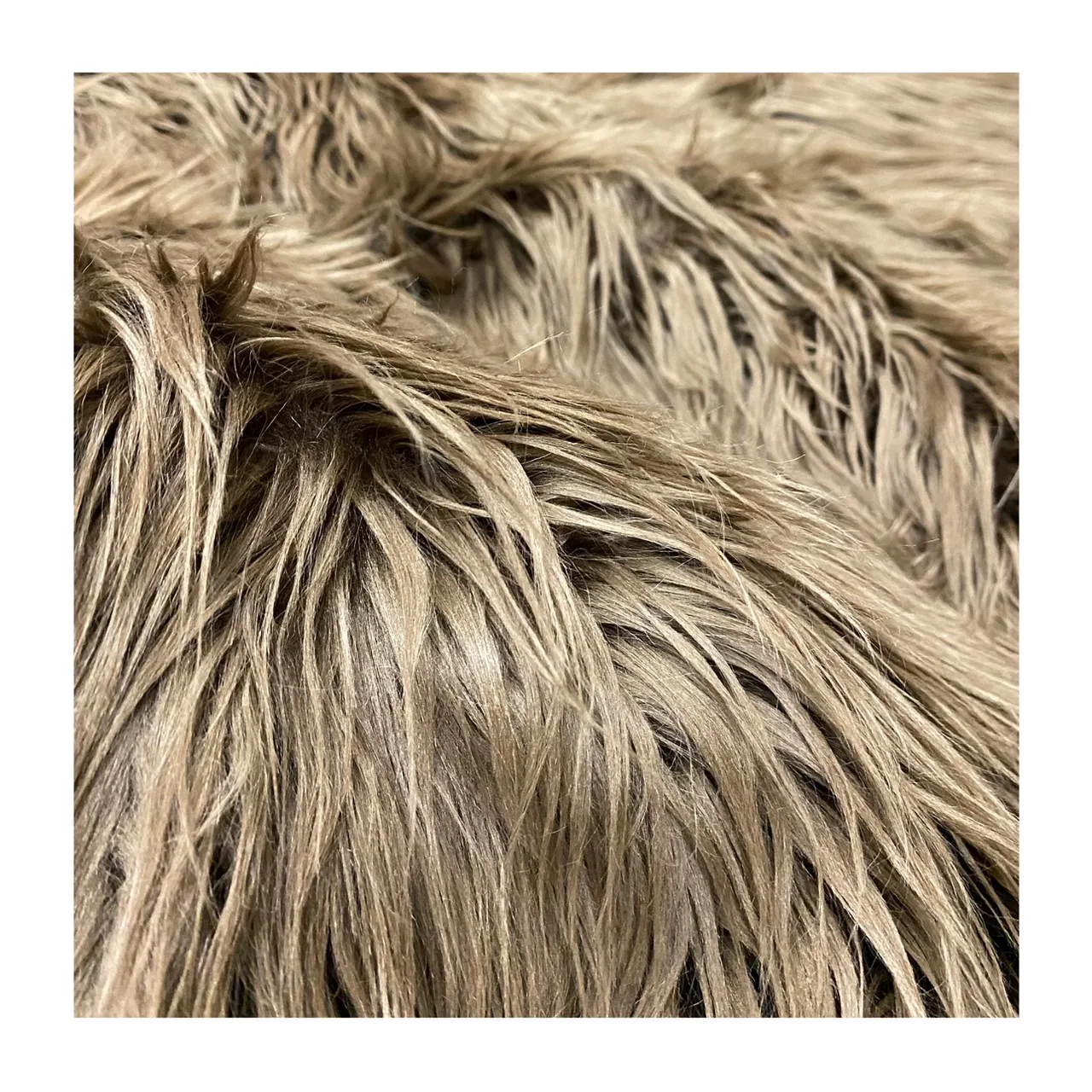 Artificial Faux Fur Fabric Luxury Quality Knitted Fairy Long Hair used to make winter clothing fashionable jackets Accessory