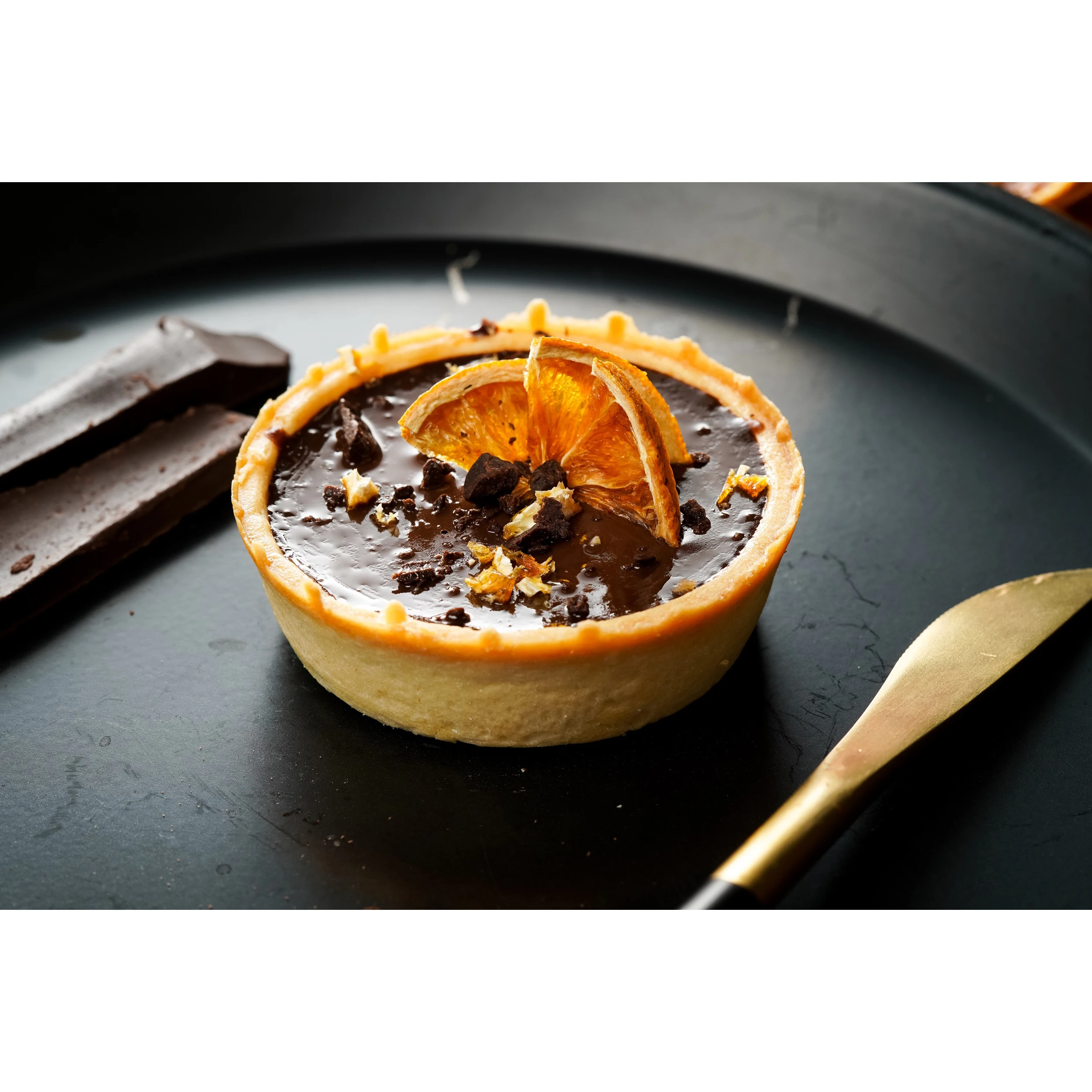 Премиум десерт для взрослых/детей, шоколад и миндаль, тарелка со сладким вкусом, стиль тарлет, оптовая продажа, происхождение из Вьетнама