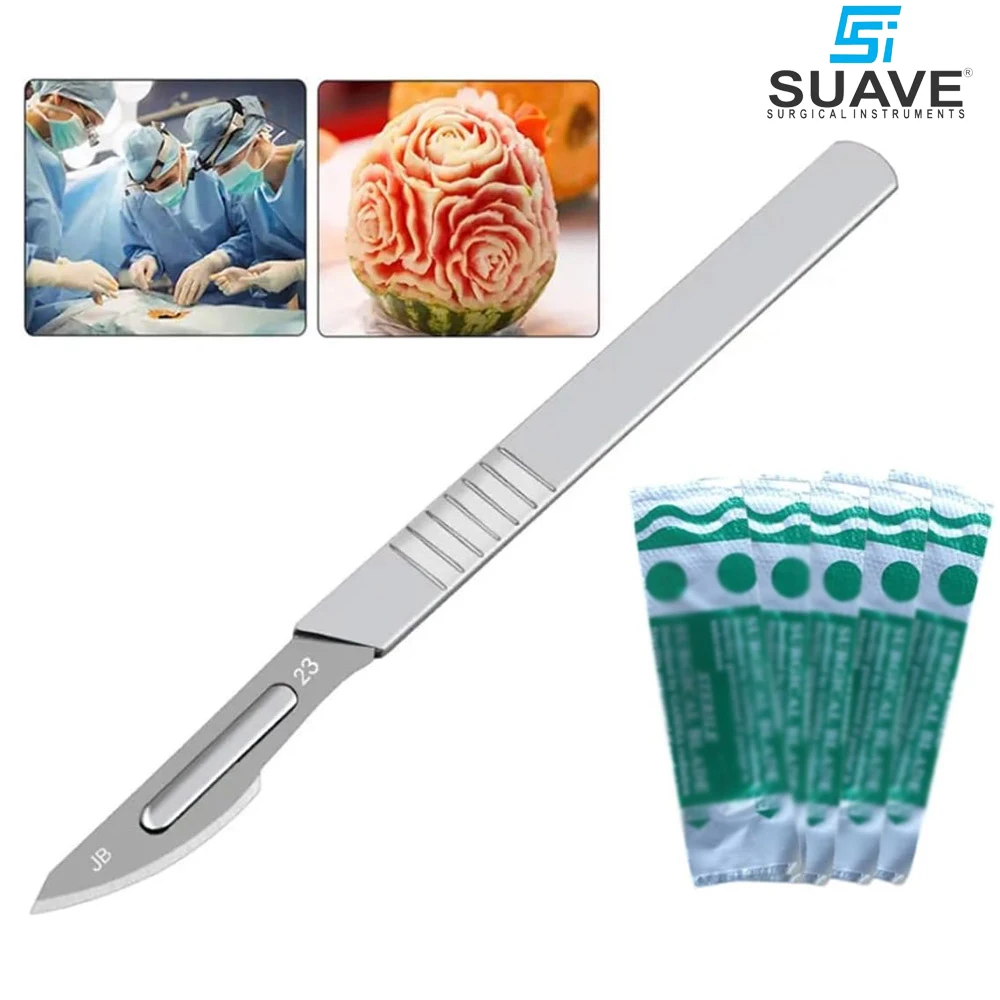 Best Quality Surgical Knives Blade Stainless Steel Highland Use In Hospital For Multi Purpose By SUAVE SURGICAL INSTRUMENTS