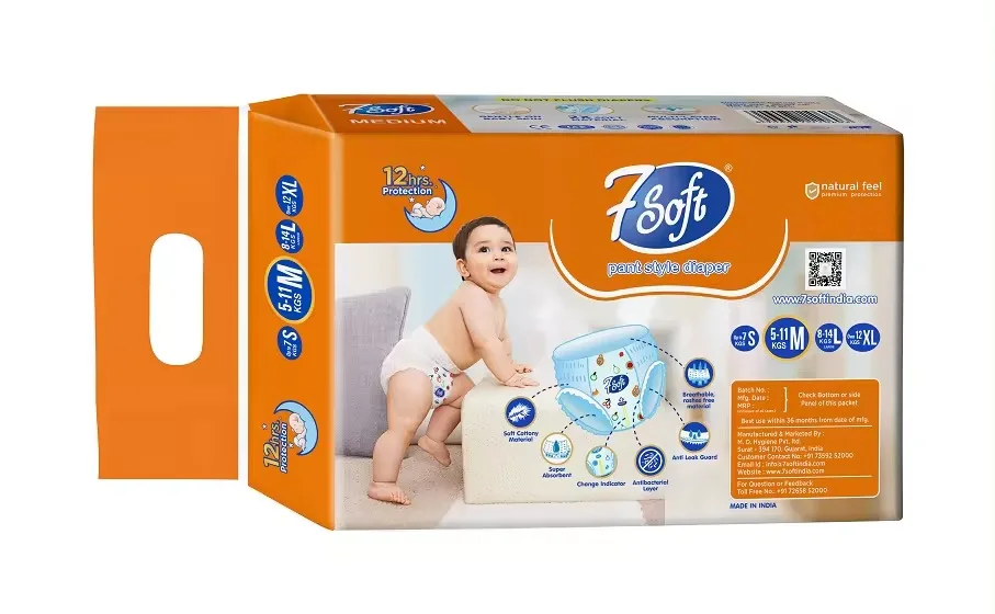 Soft and Stretchy Baby Pants Diaper Extra Absorb Baby Diaper for Worldwide Supply from Indian Supplier and Exporter