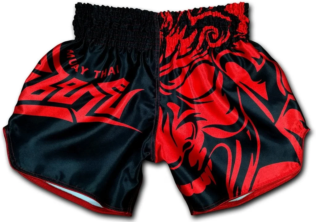 Custom Muay Thai Shorts Retro Unisex Teenagers Kick Boxing Mma Kickboxing Fighting Trunks Sports Short Pants For Men