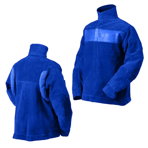 Cowhide Split Leather Safety Wear Heat Resistant Flame and Spark Welding Jacket Welding Suit for Industrial Work Protection