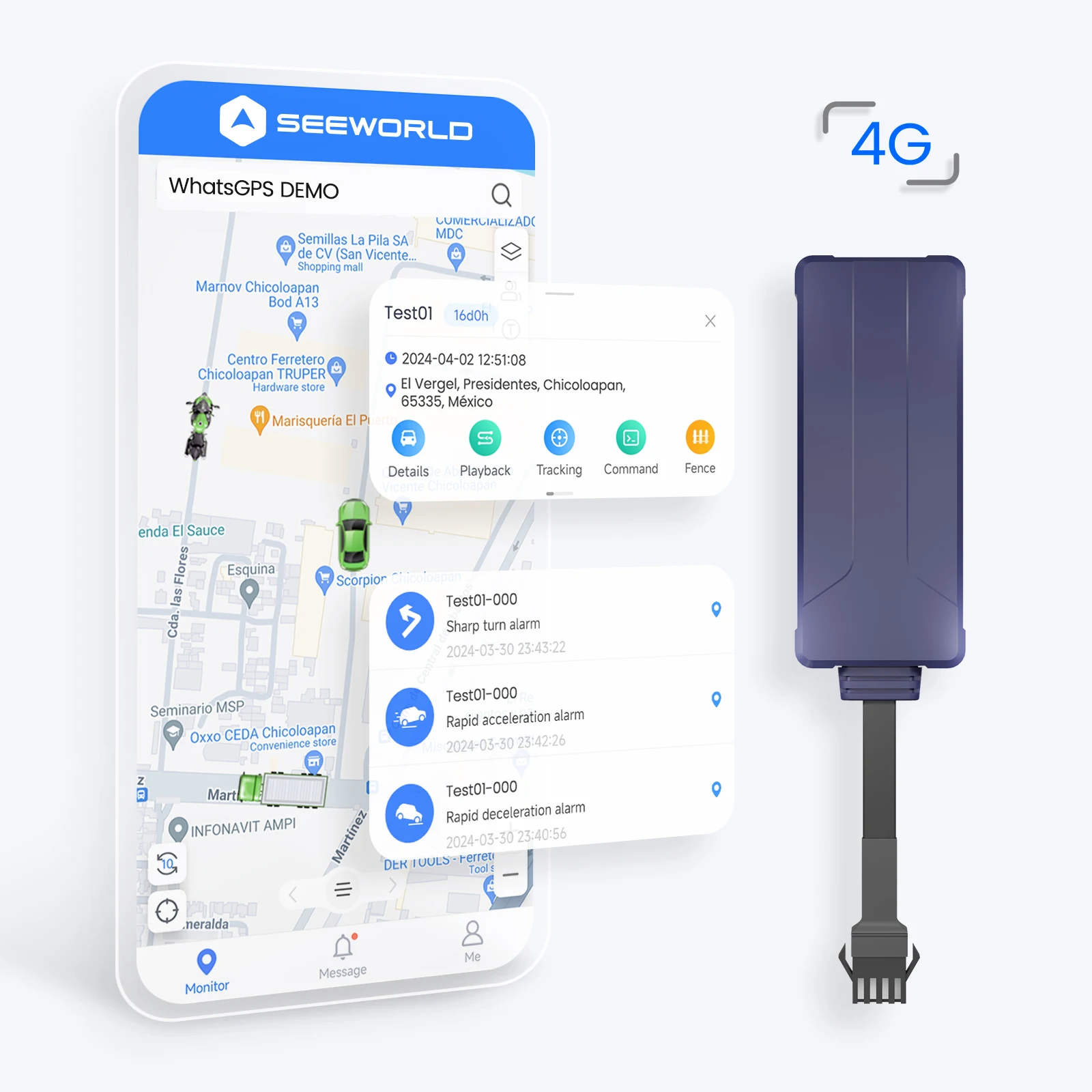 GPS-трекер для электрического транспортного средства/GSM-устройство слежения двигатель/мощность управления парком автобусов и грузовиков