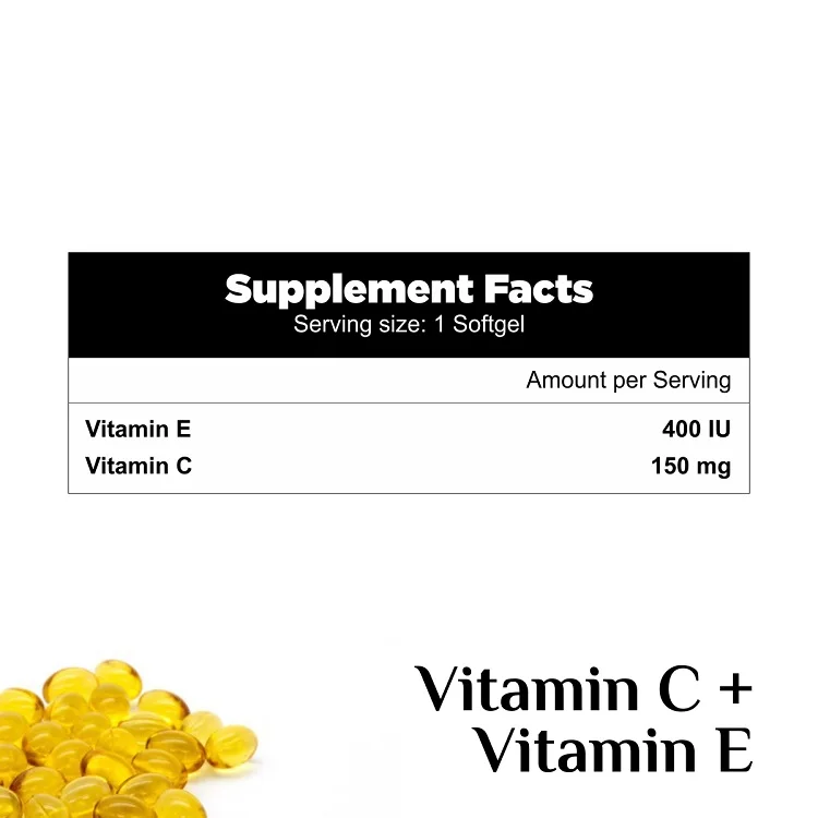 Premium Quality Best Selling Wholesale Healthcare & Dietary Supplement Vitamin C with E Softgels from Indian Supplier