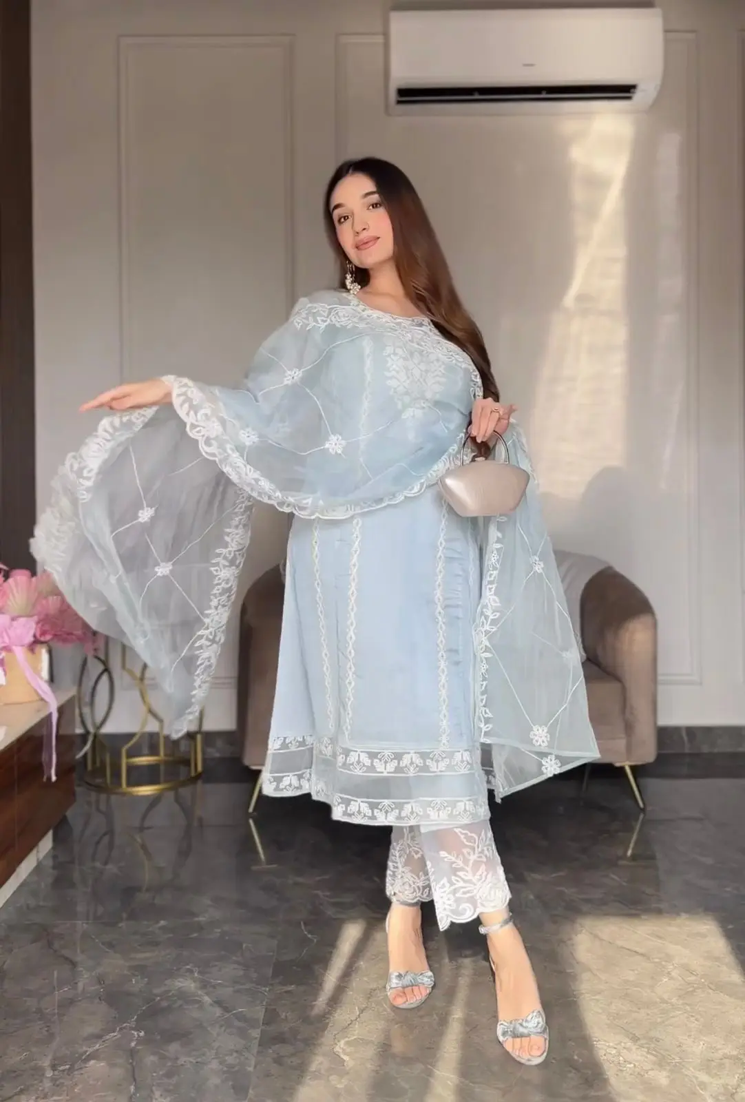 Высококачественные индийские пакистанские женские сшитые костюмы Shalwar Kameez оптом женское шелковое платье