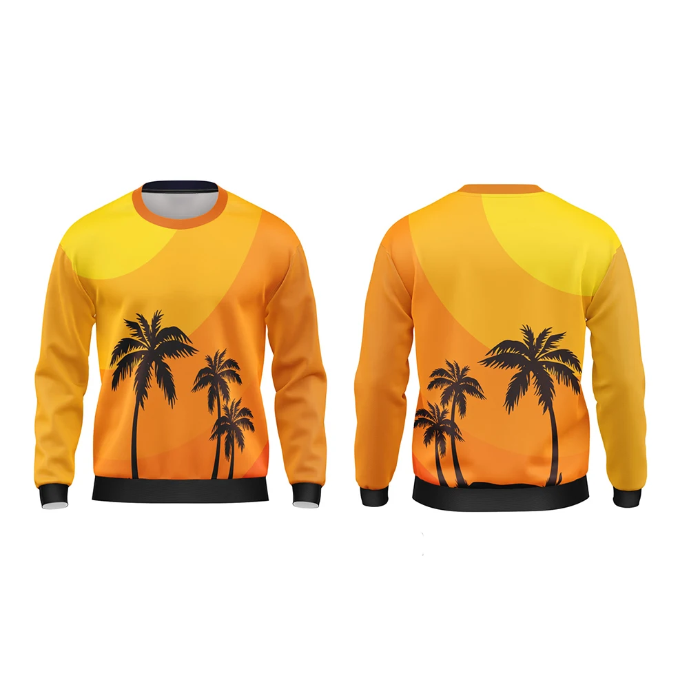 High Quality Sublimation Printed Sweatshirts for Men High Quality Warm And Comfortable Sweater Sweatshirt
