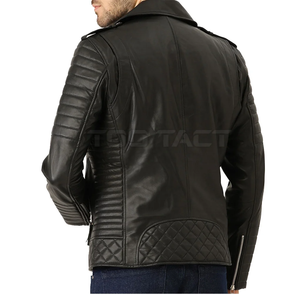 Wholesale Fashion Men Leather Jacket Fashion Men PU Leather Jacket High Quality Leather Jacket
