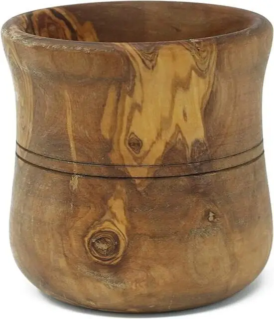 Wholesale handmade Beautiful Olive Wood Jar for Kitchen Utensils  Dried Flowers  cooking tool jar utensils holder latest design
