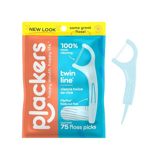Hot Sale 200 Count Plackers Micro Line Dental Floss Picks