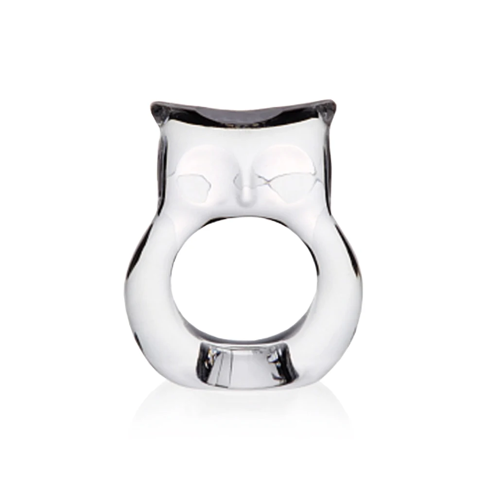 Factory Wholesale Acrylic Clear Owl Napkin Holder Luxury Napkin Ring