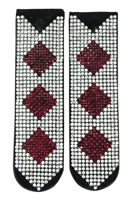 Leather Boot Clip With Crystals for horse riders manufacturers