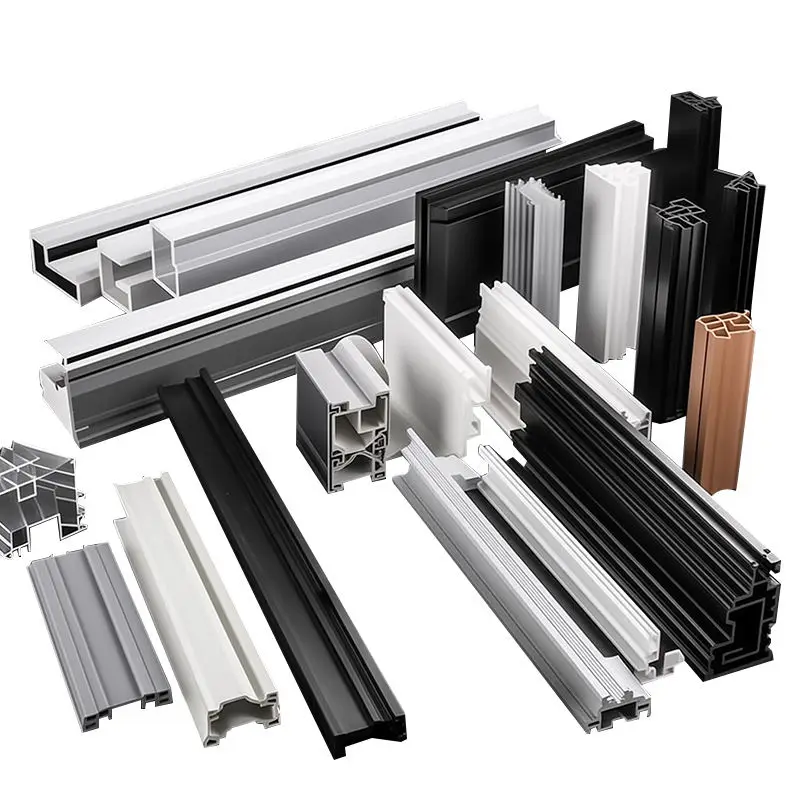 Industrial Custom Upvc Plastic Pvc  PE PP PMMA PC Plastic Extruder Profiles Plastic Building Materials Pvc Extrus Profil