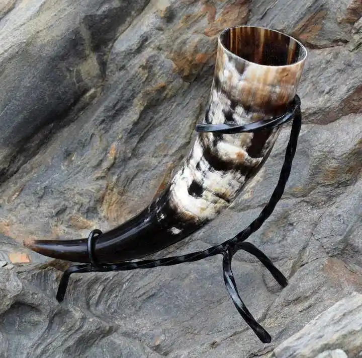 Luxury Drinking Horn Viking Horn For Drink Beer Water With Customized Logo And Size By Royal Artisans