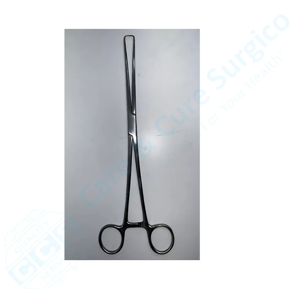Care & Cure Surgico Uterine Tenaculum Forceps Stainless Steel Uterine Tenaculum Forceps Professional Quality Tenaculum Forceps