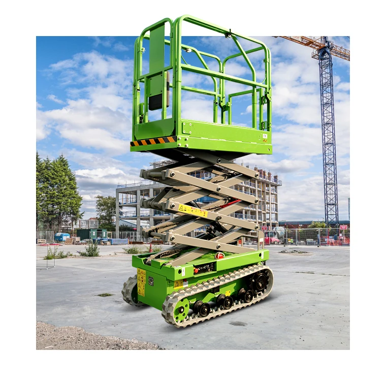 Regulating Elevator Mobile Electric Aerial Work Platform Scissor Lift Hydraulic All Terrain Use