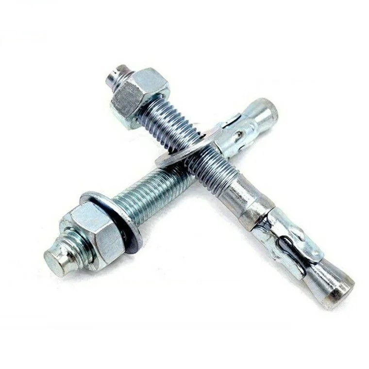 Factory Wholesales fastener Wedge Anchor Zinc Plated Carbon Steel Wedge Anchor Expansion Bolts