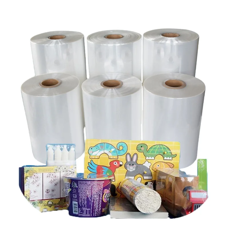 Manufacturer 19 micron POF Shrink Film Roll Middle Fold Film Plain Film Roll